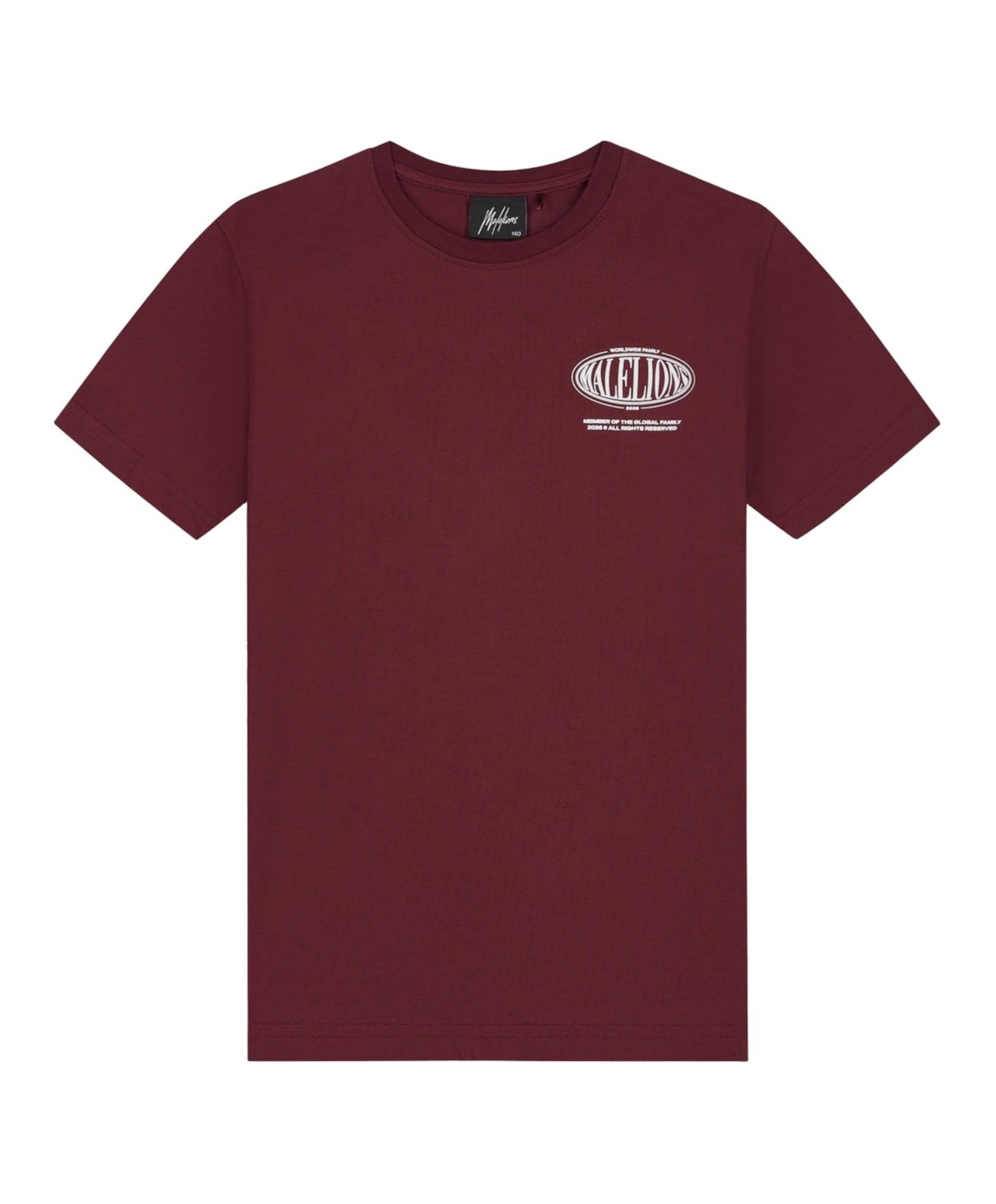 Jongens T-shirt bordeaux