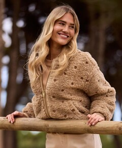 Dames jas beige
