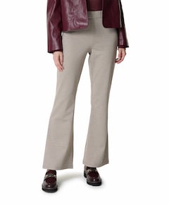 Flaired dames broek beige