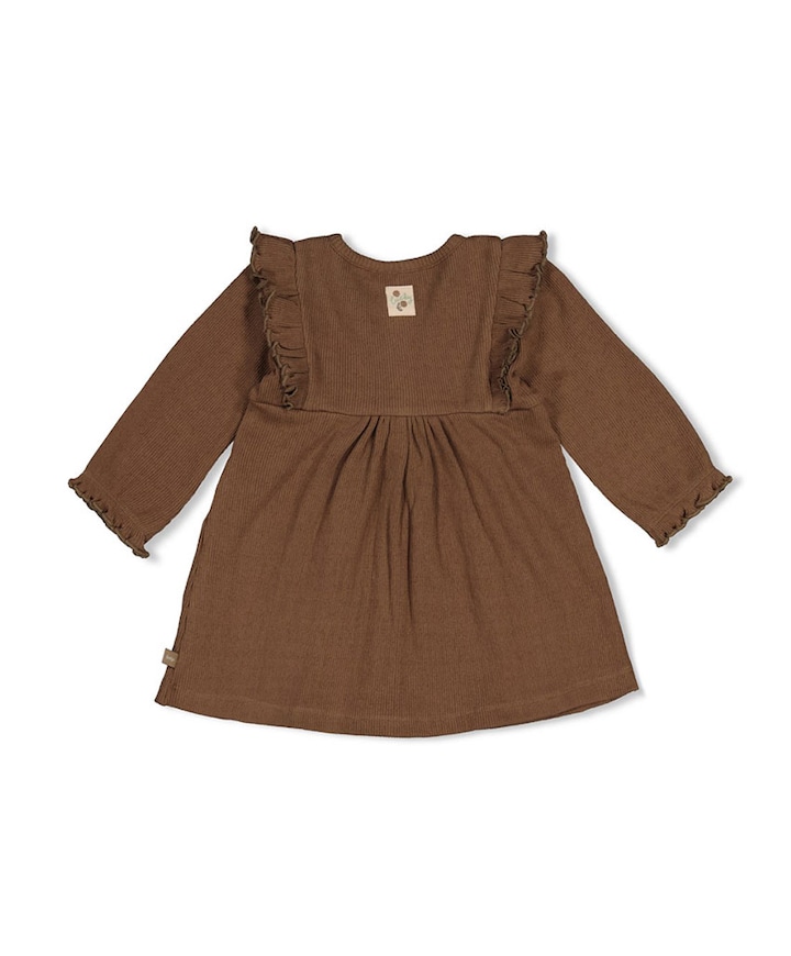 Meisjes jurk bruin