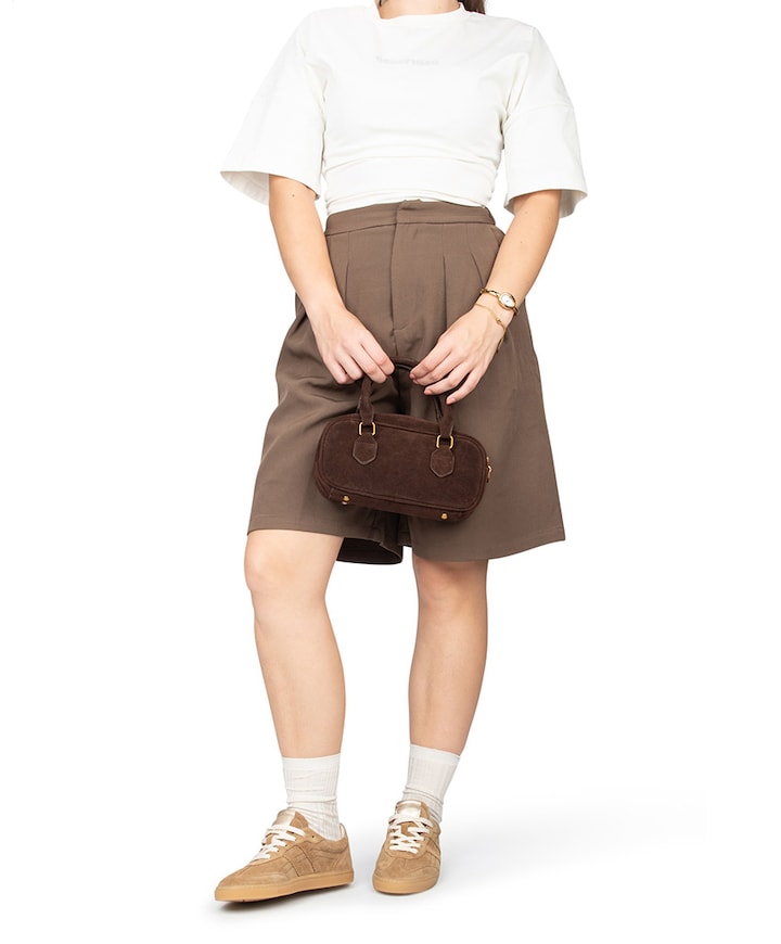 Silk dames sneakers bruin