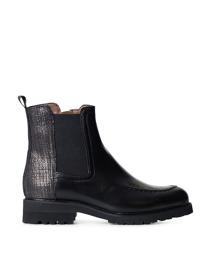 Giulia dames enkellaarzen zwart