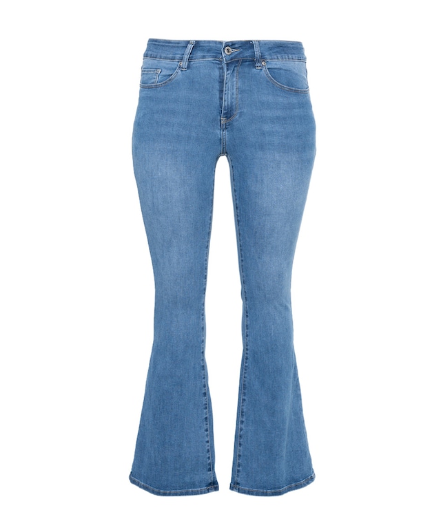 Loes flared jeans blauw