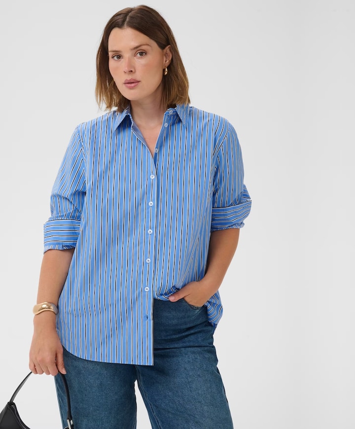 Dames blouse blauw