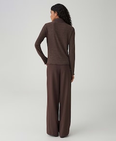 Dames longsleeve bruin