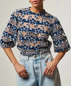 Dames blouse blauw