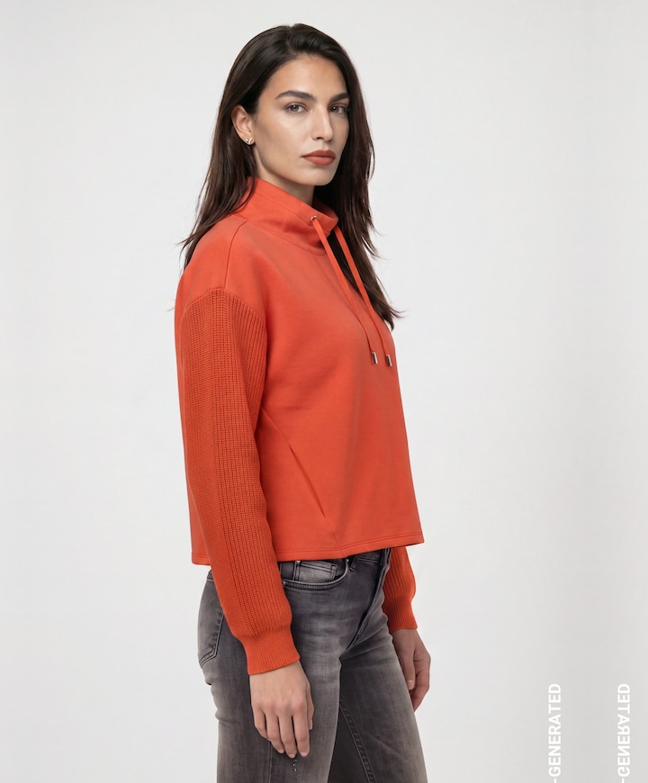 Dames trui oranje