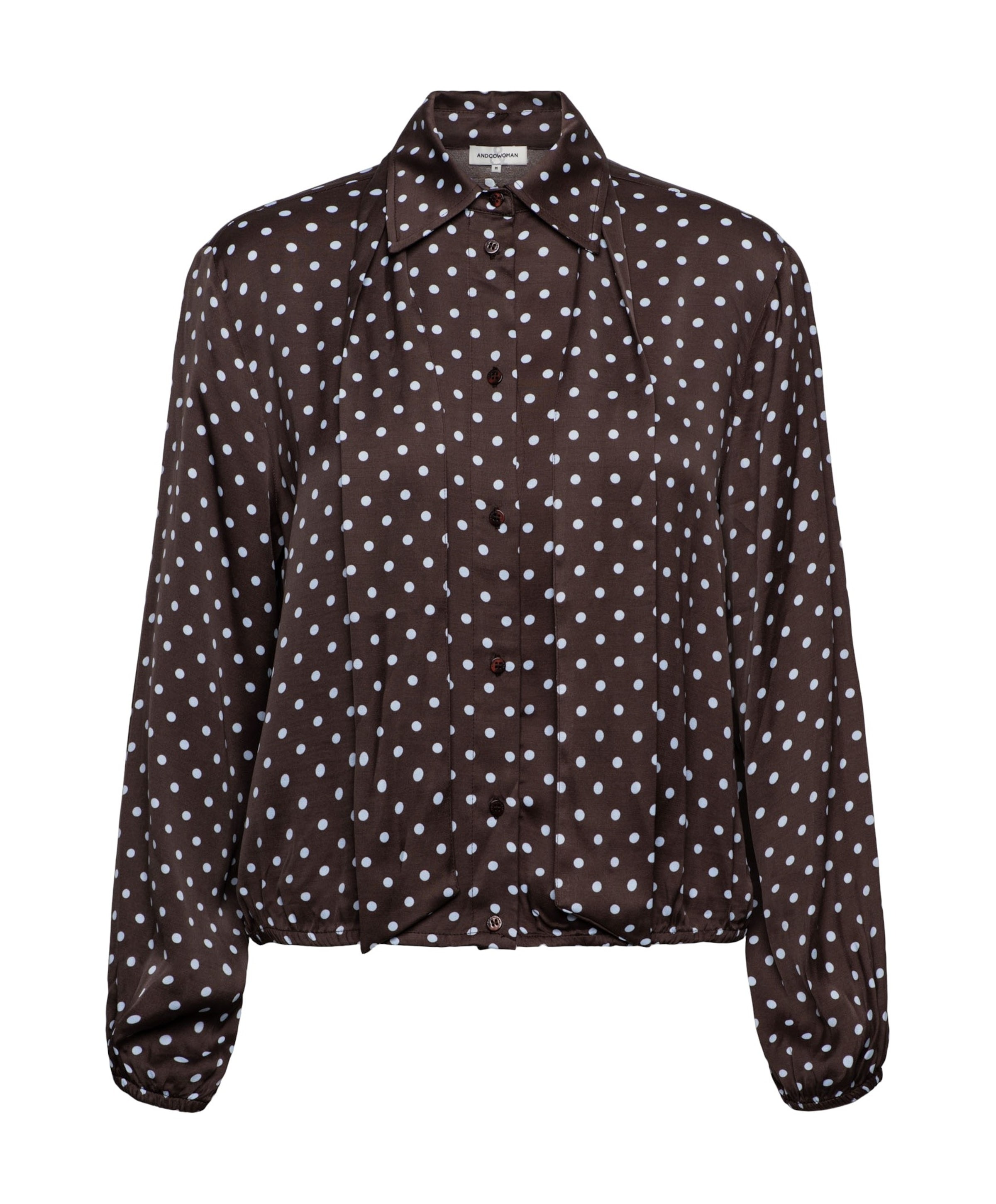 Dames blouse bruin