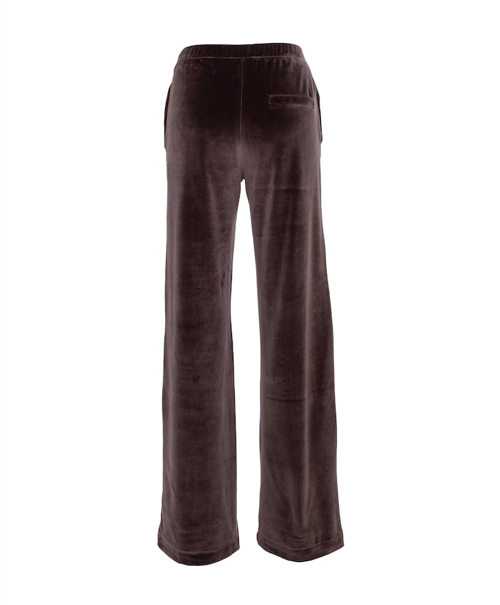 Pants Velour dames broek bruin