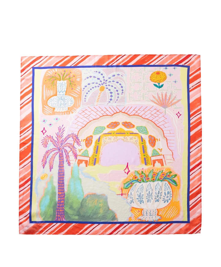 Dames sjaal multicolor