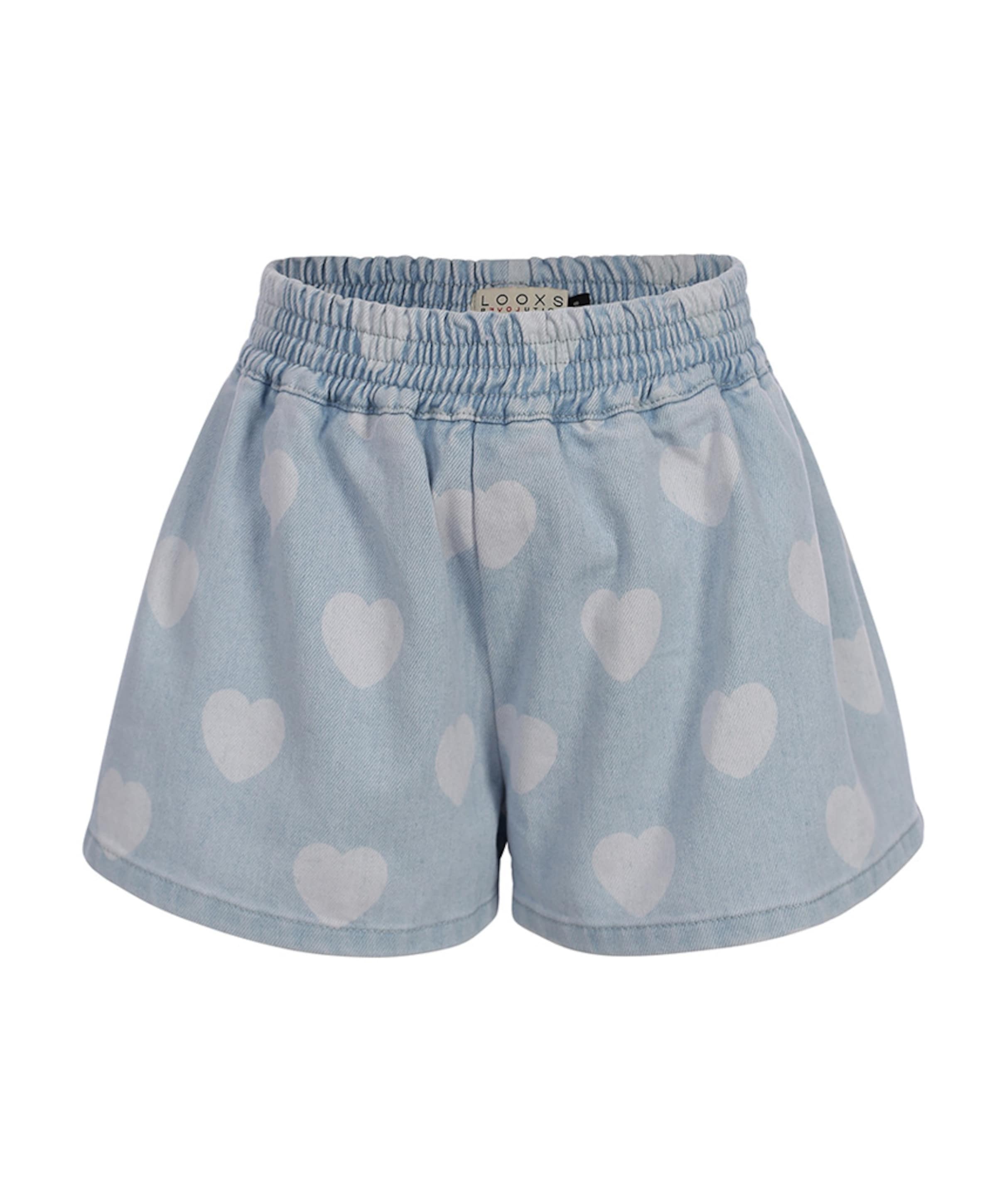 meisjes korte broek blauw