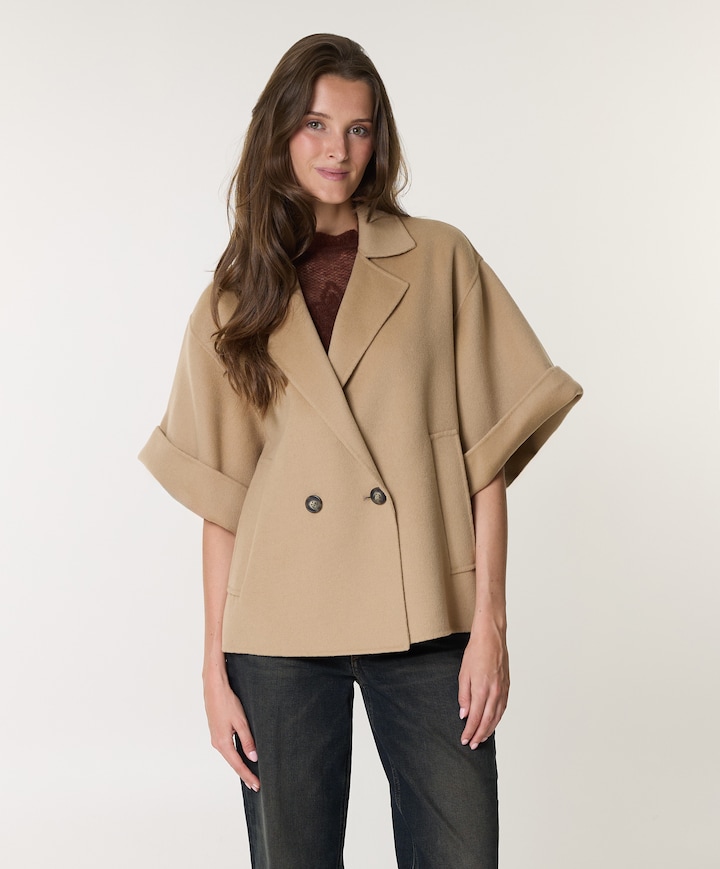 Dames jas beige