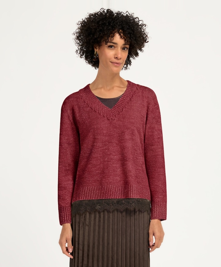 Dames trui bordeaux