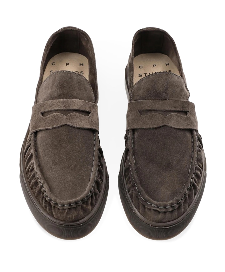 heren moccasins bruin
