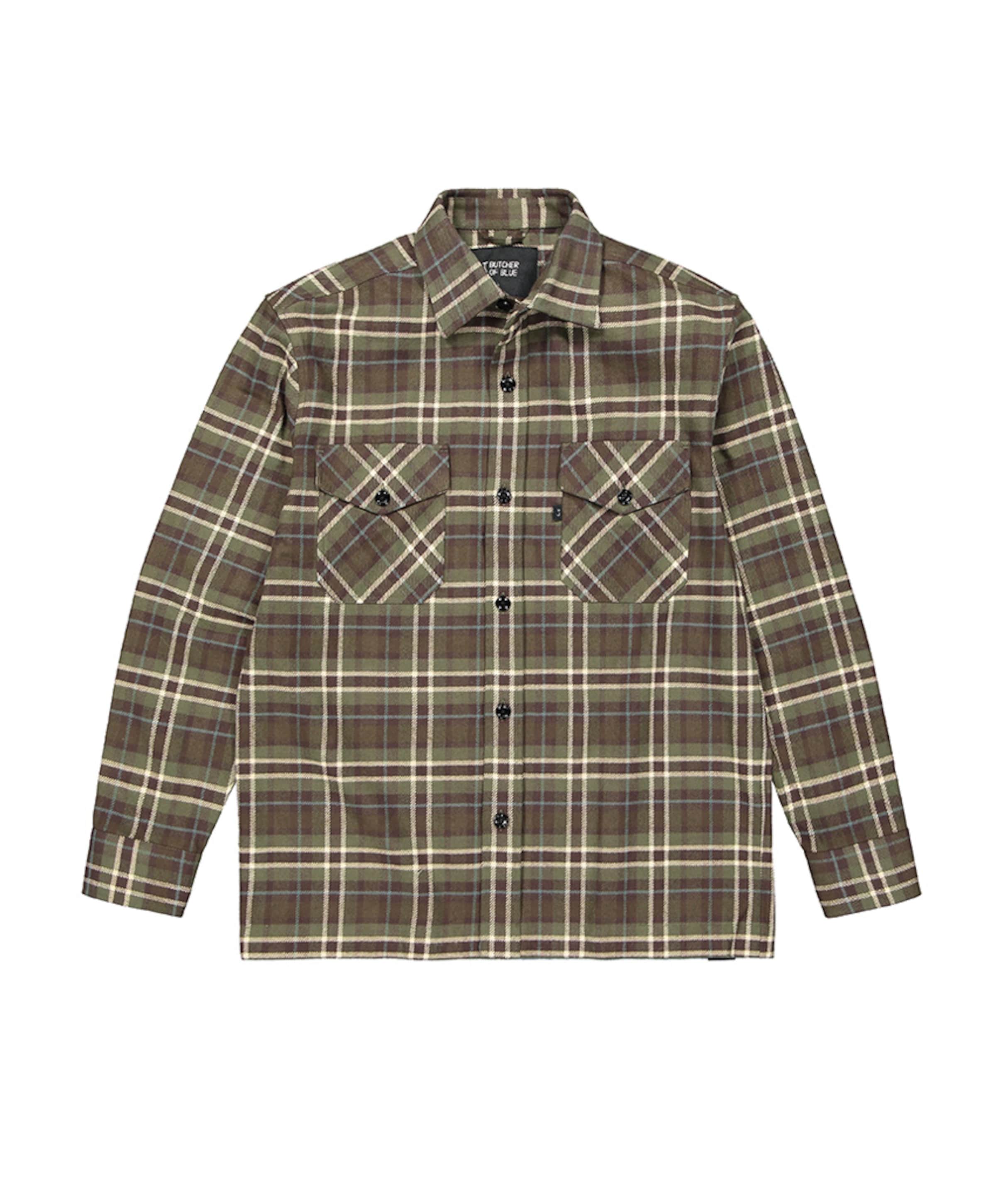 Heren overshirt groen