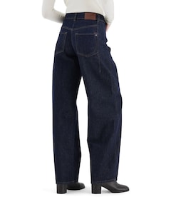 mid waist balloon jeans dames jeans blauw