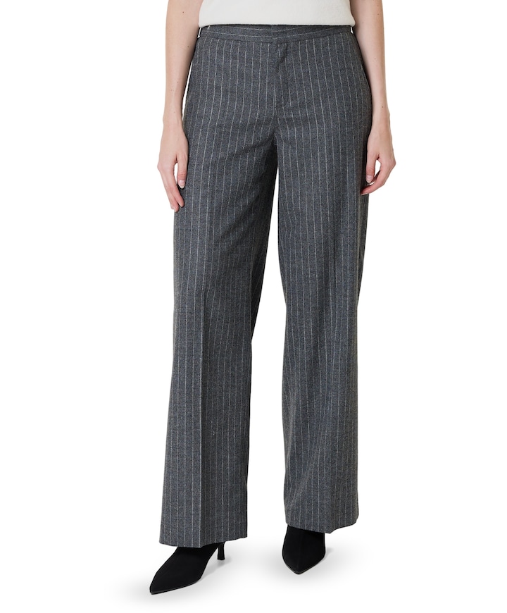 Mara Wide Leg Casual dames broek grijs