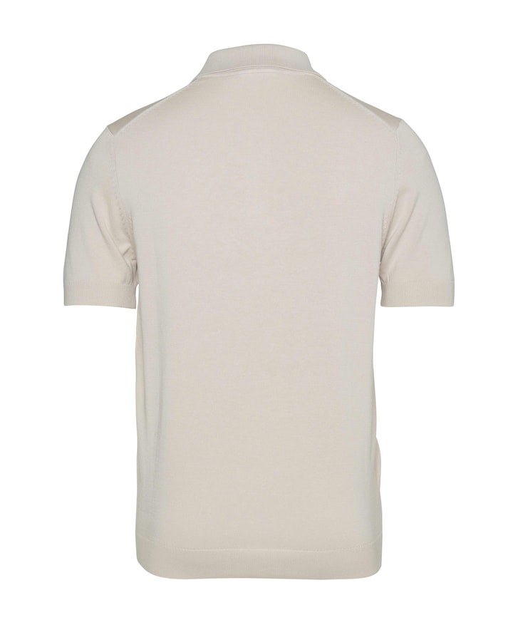 Heren polo beige