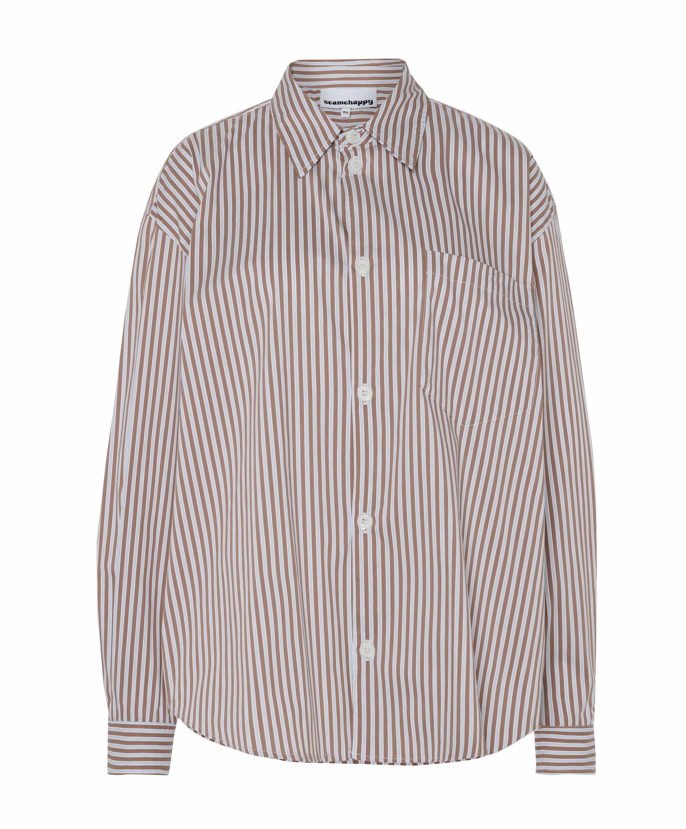 Dames blouse bruin