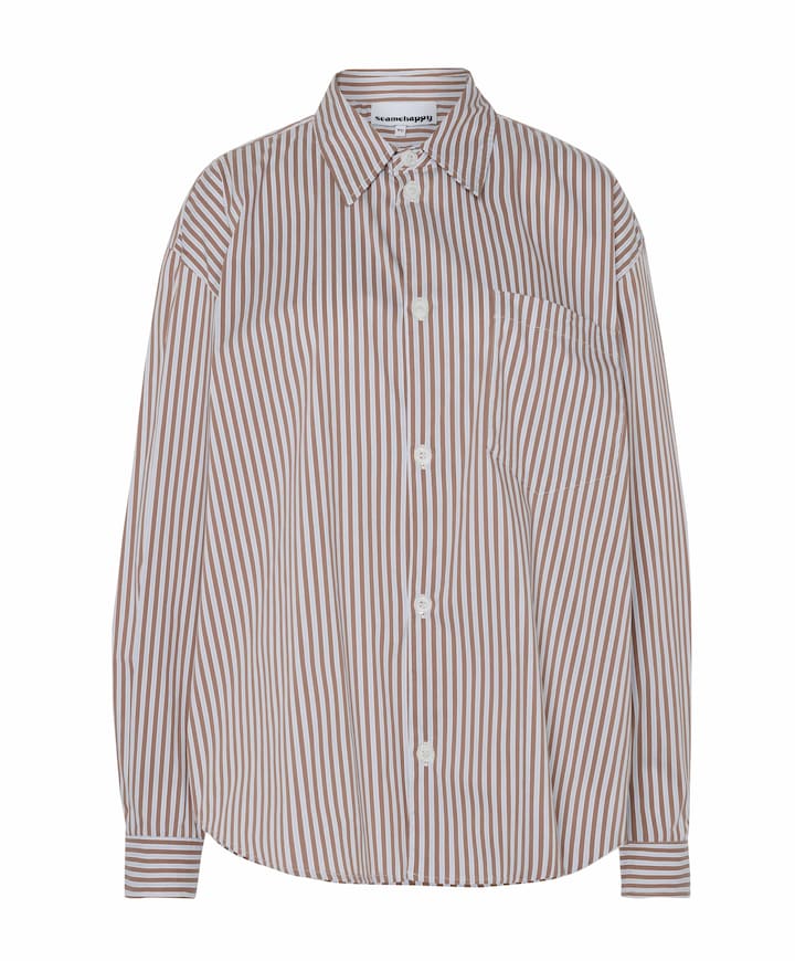 Dames blouse bruin