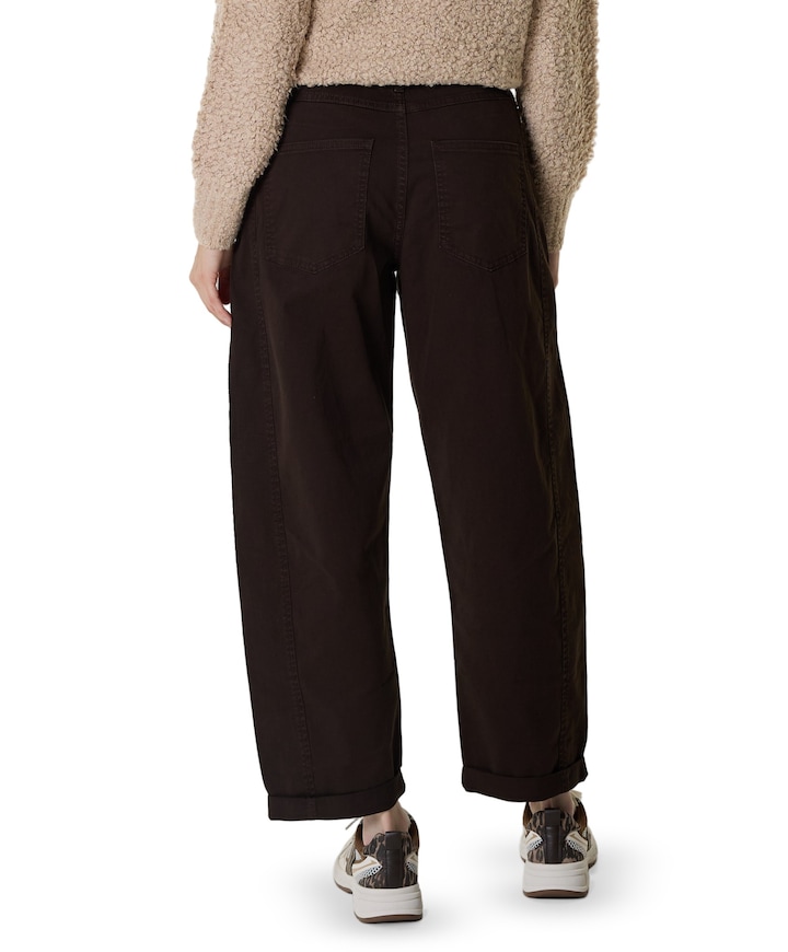 Margot fine twill dames broek bruin