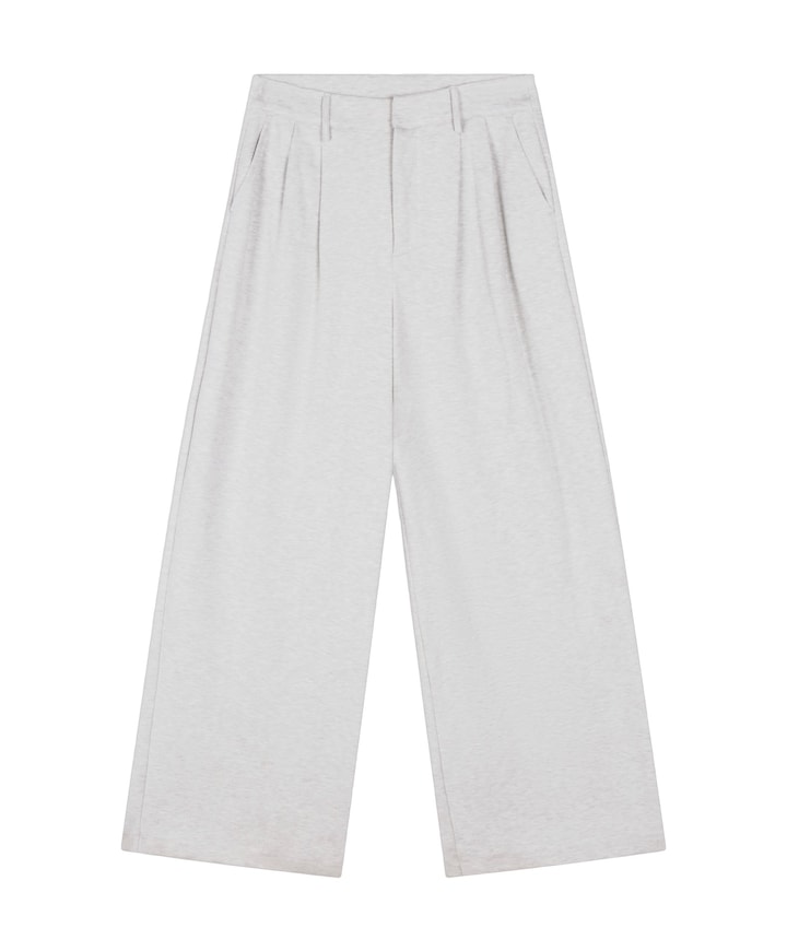 PLEATED dames broek grijs