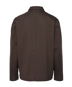 Heren overhemd lange mouw bruin