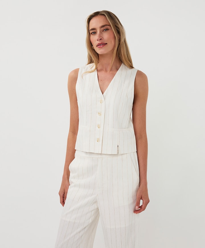 Dames gilet ecru