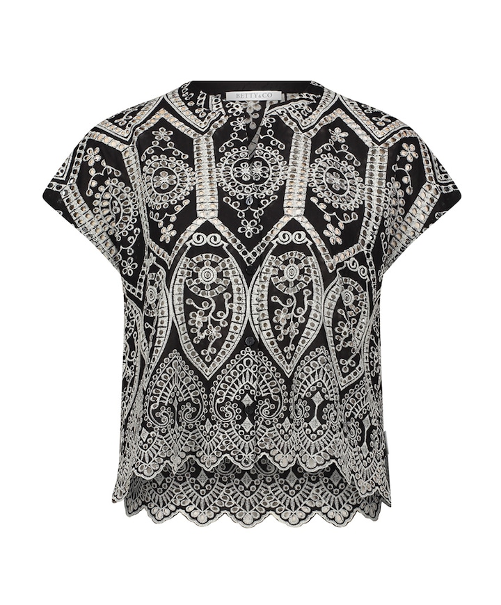 Dames blouse zwart