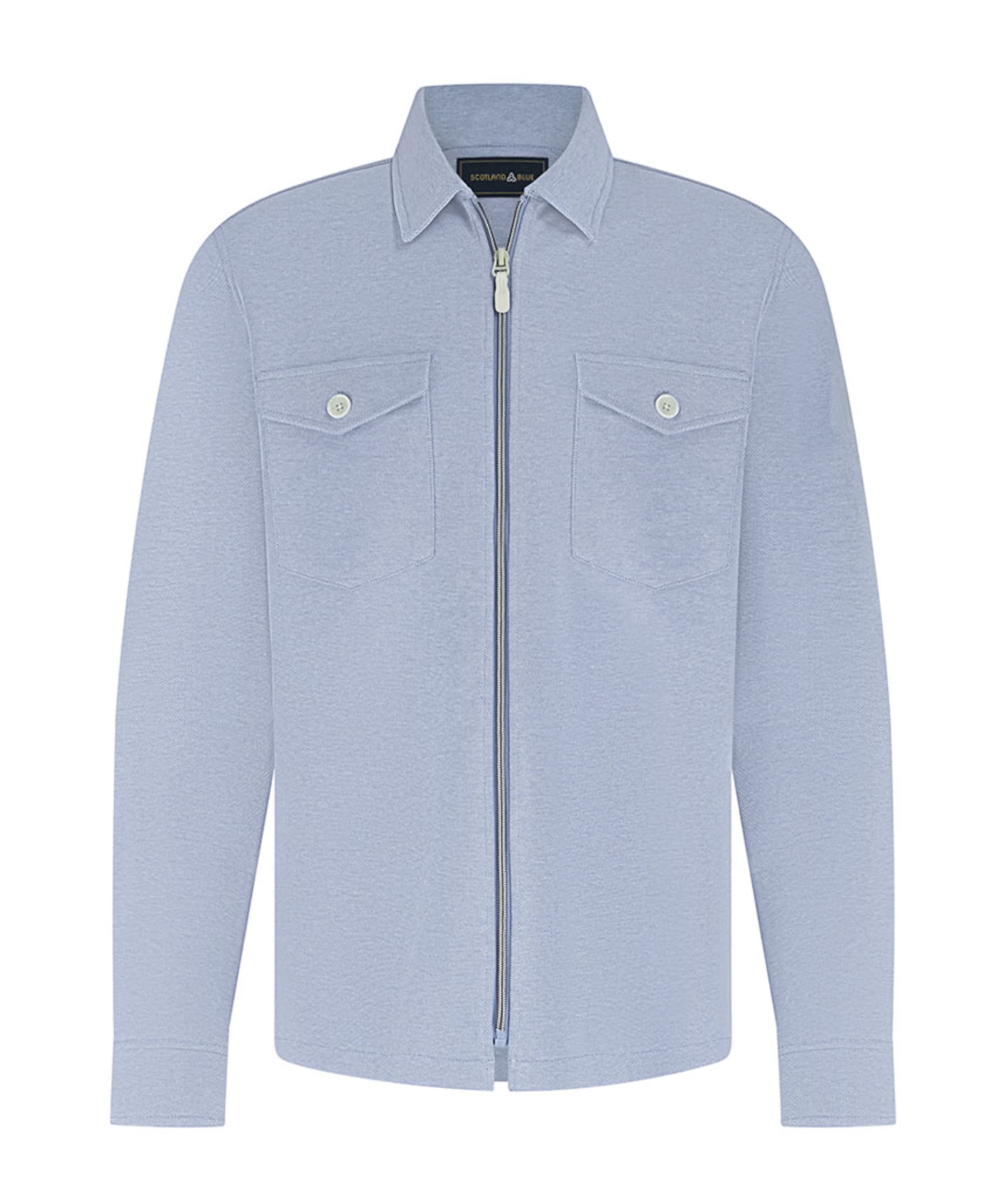 Heren overshirt blauw