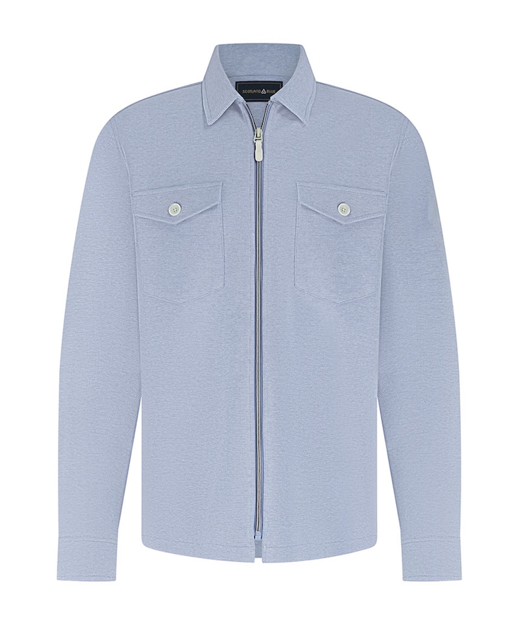 Heren overshirt blauw