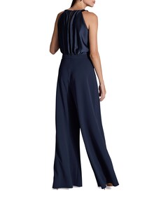 Jumpsuit mit amerikanischem Ausschn dames jumpsuit blauw