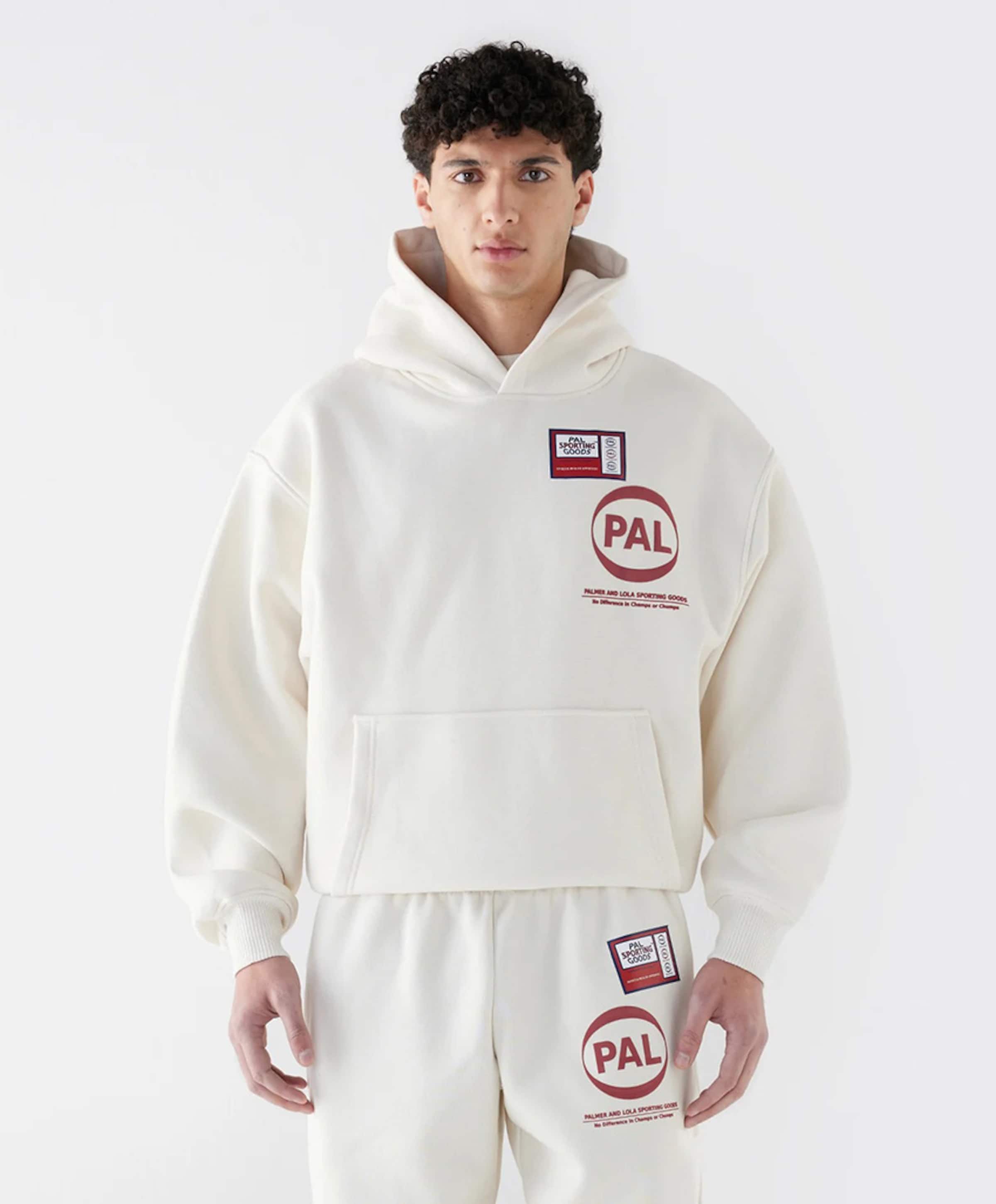 Heren hoodie ecru