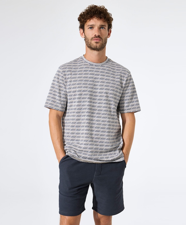 P261322_men`s short heren korte broek blauw