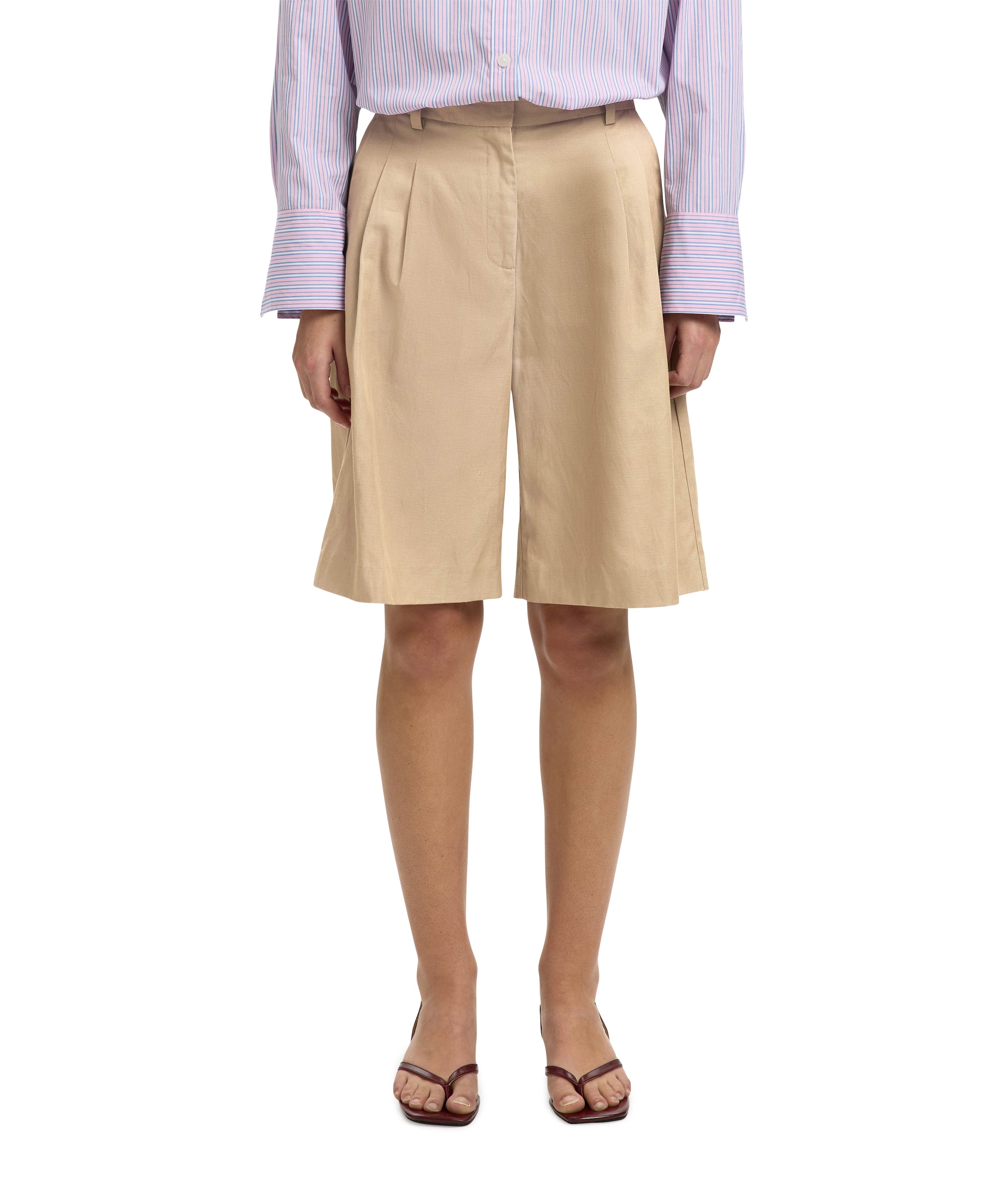 SLFWIDE AMOUR HW dames bermuda beige