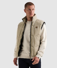 Heren bodywarmer beige