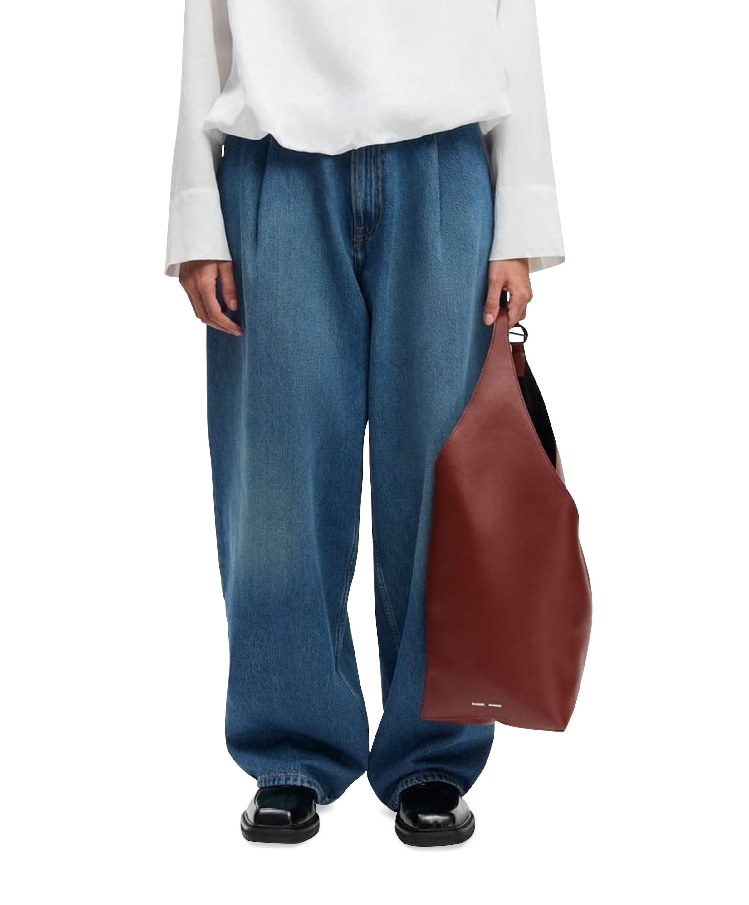 Saharper pleat 15893 dames jeans blauw