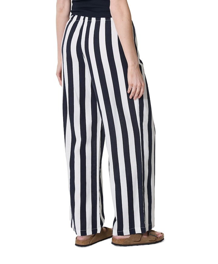 ONLGOA MW LINEN BL PULL-UP PANT CC dames broek ecru