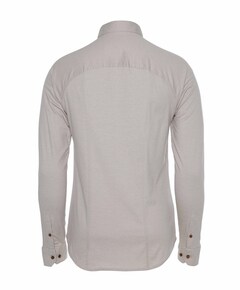 Heren overhemd lange mouw beige