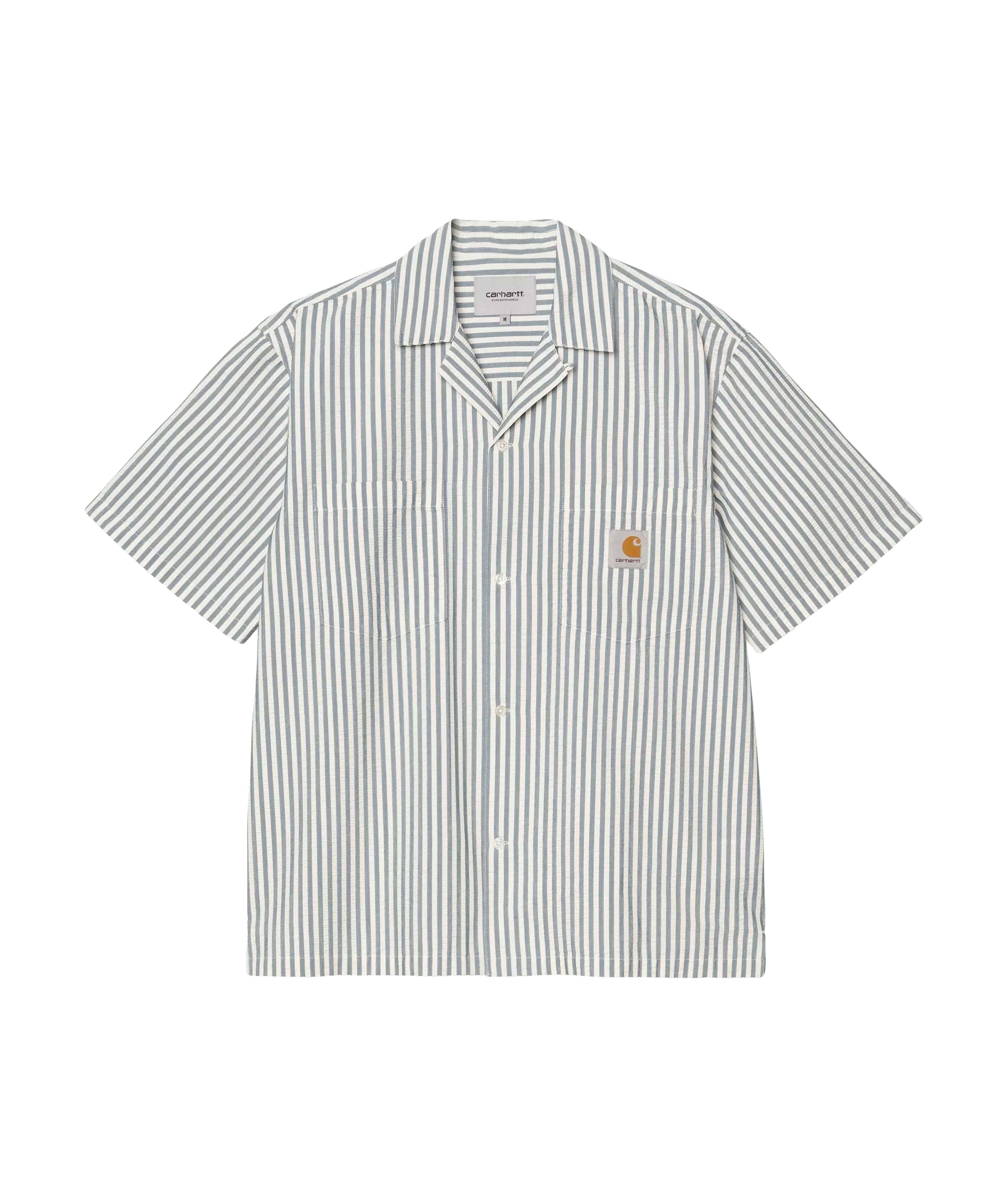 Heren overhemd korte mouw ecru