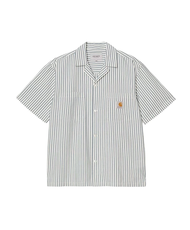 Heren overhemd korte mouw ecru