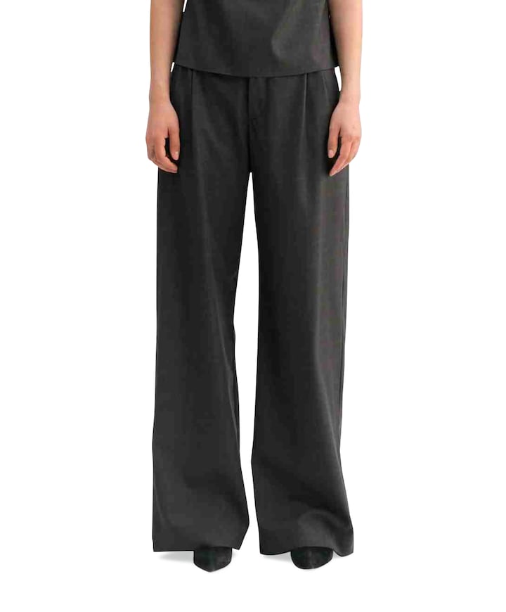 Mel check broek grijs