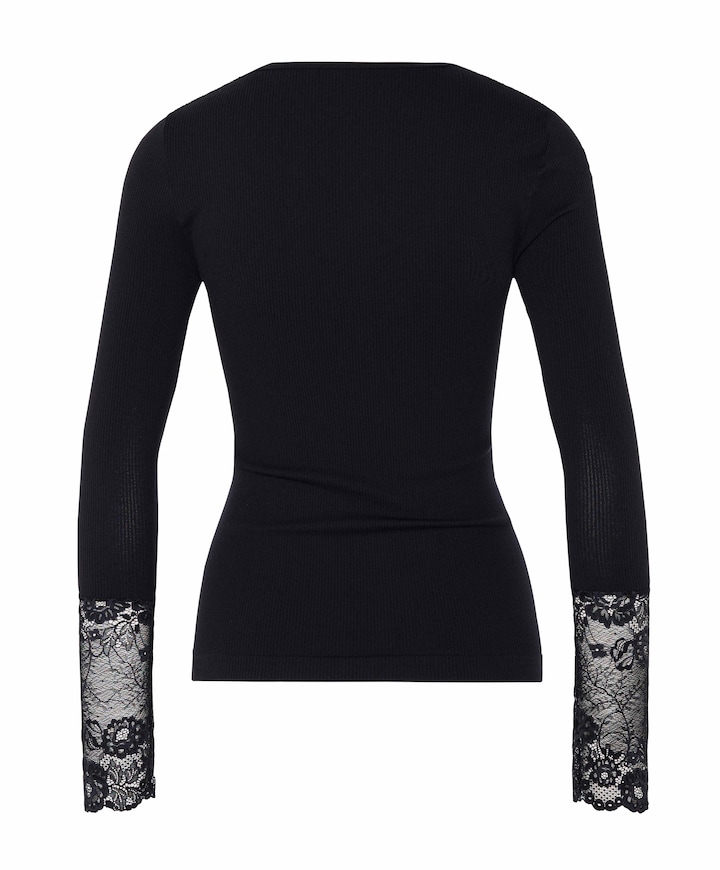 Dames longsleeve zwart