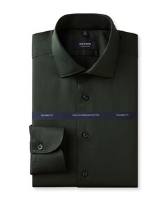 Heren overhemd lange mouw groen