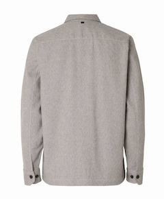 Heren overshirt grijs