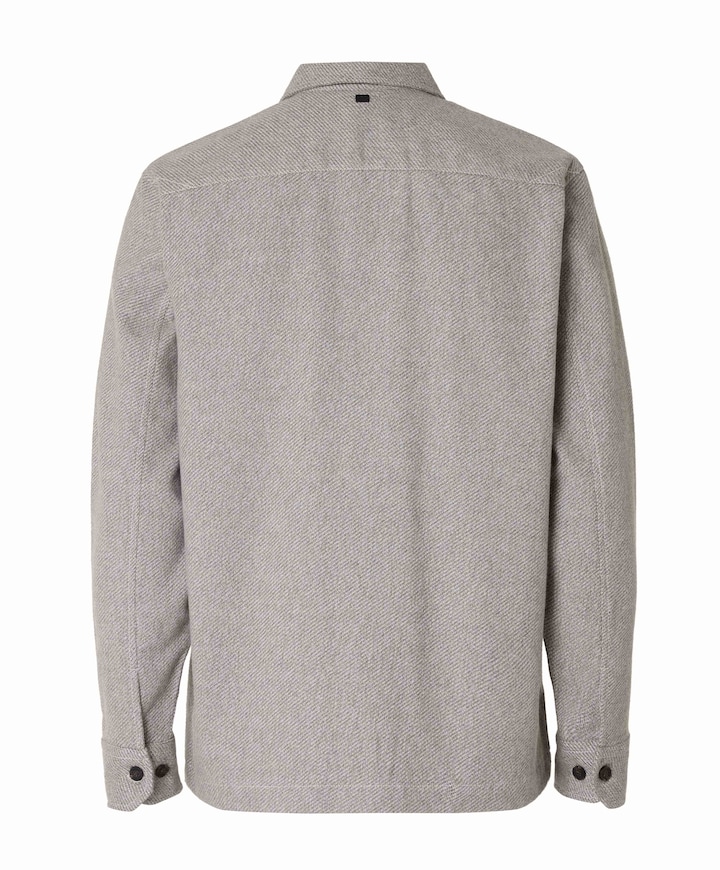 Heren overshirt grijs