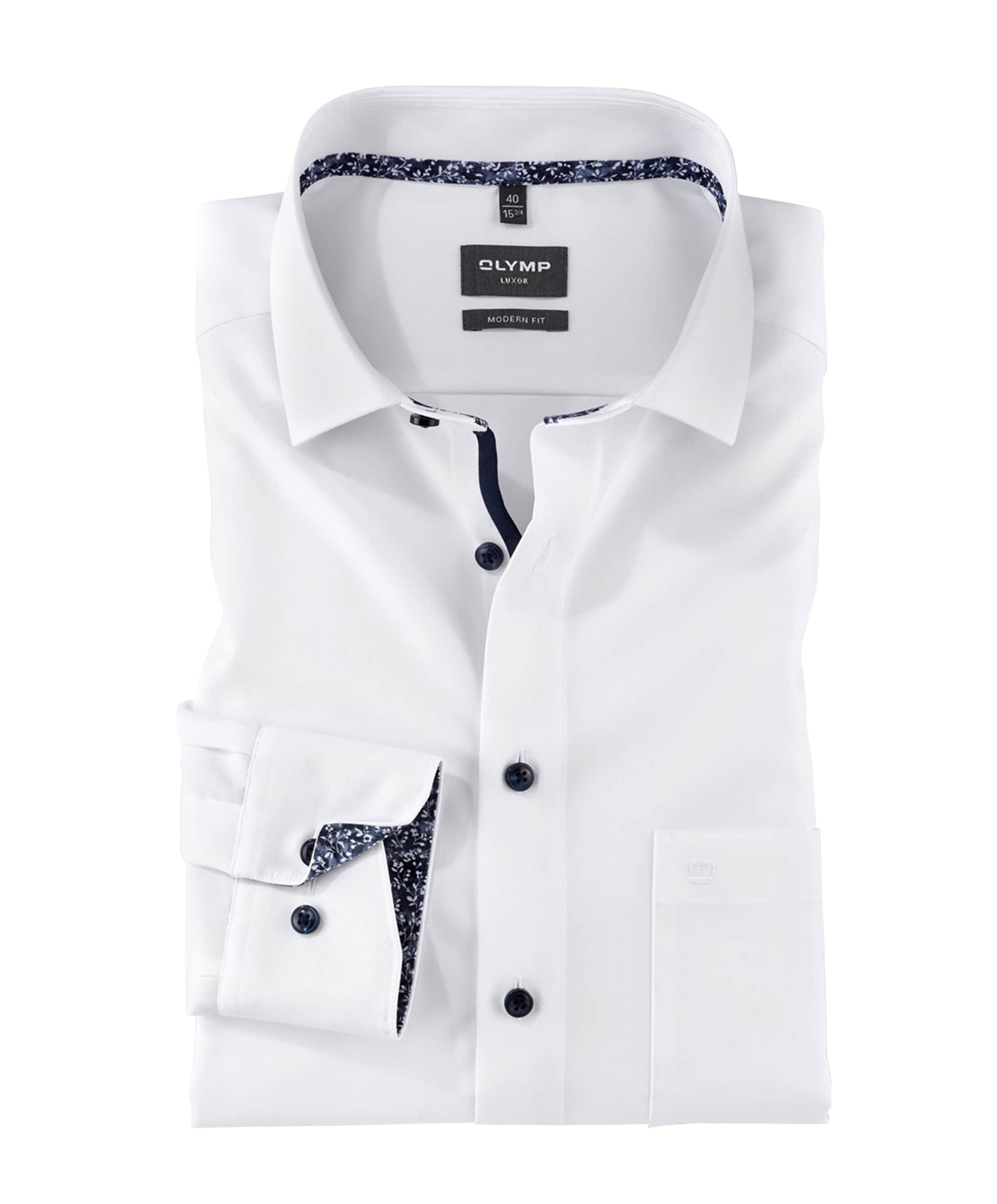 Overhemd lange mouw wit