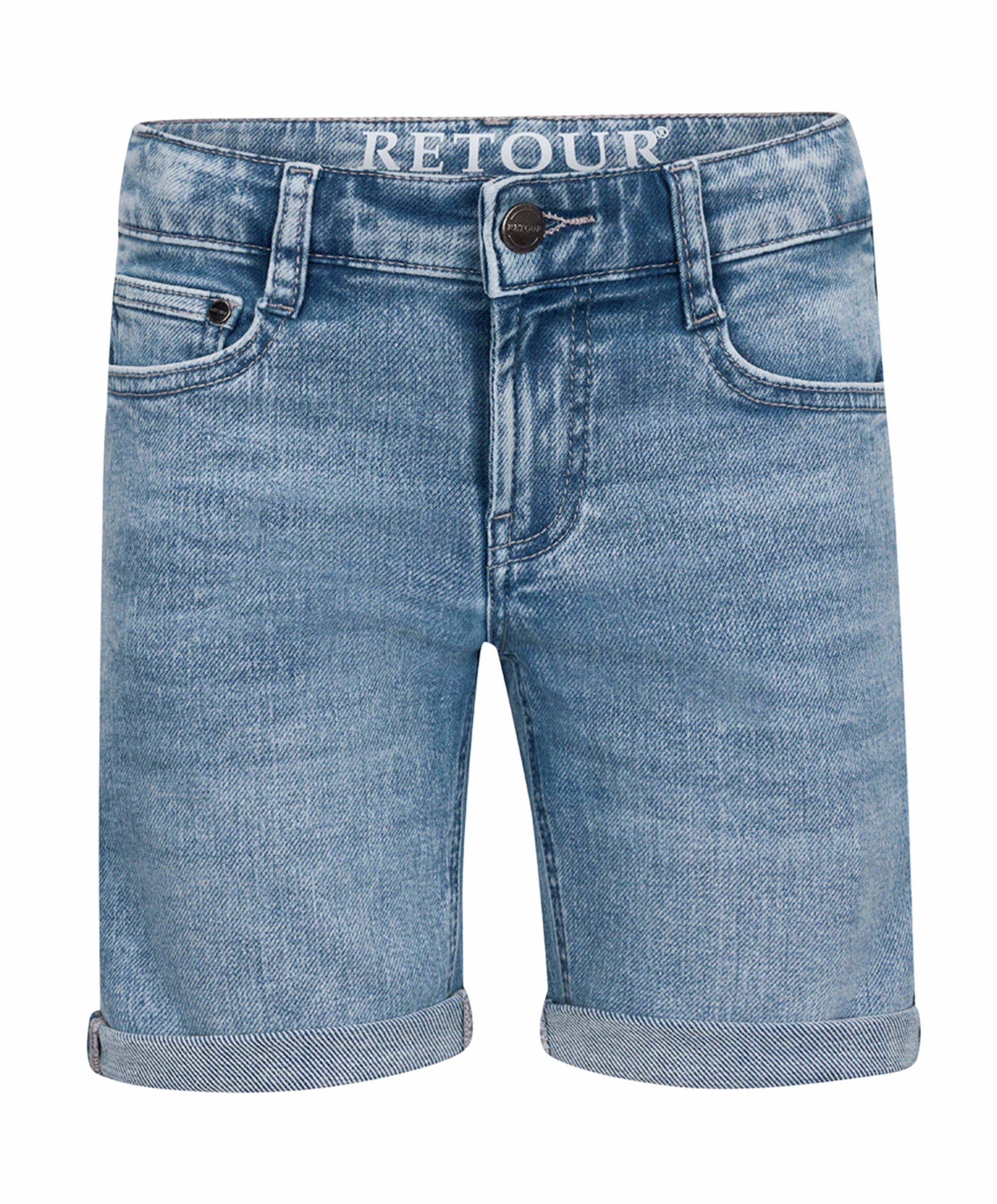 Loek regular jog jongens korte broek blauw