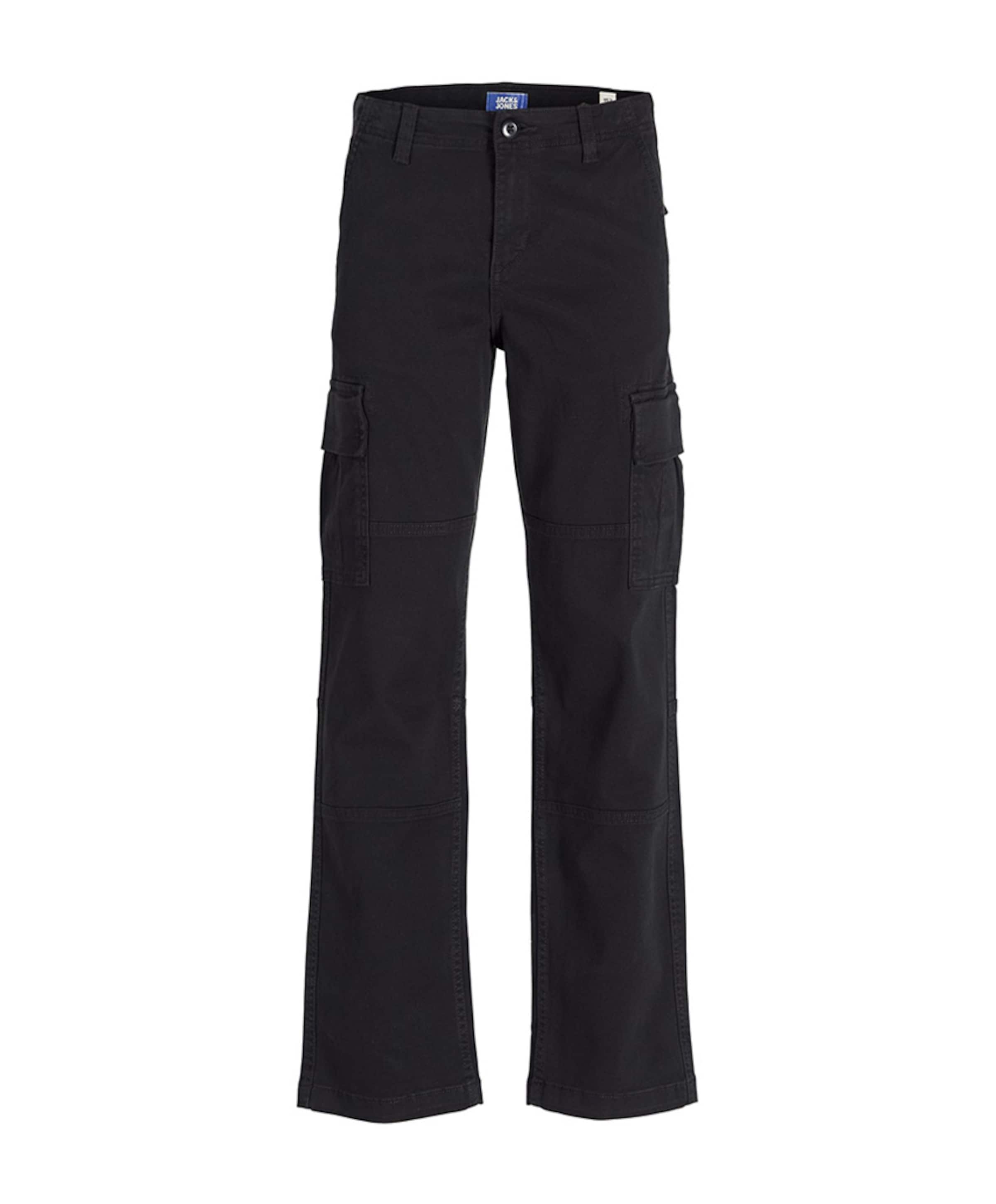 JPSTKANE JJHARLOW CARGO NOOS JNR jongens broek zwart