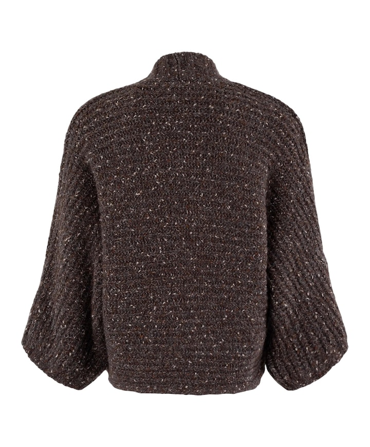 Dames vest bruin